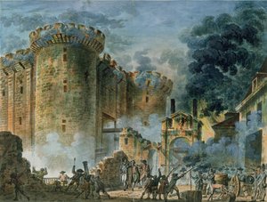 バスティーユの占領、1789年7月14日 作： Jean Pierre Houel