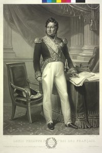 フランス王ルイ・フィリップ（アクアチント） 作： Jean Pierre Marie Jazet
