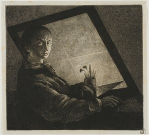 自画像 作： Jean Pierre Norblin de La Gourdaine