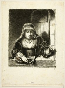 窓辺の女 作： Jean Pierre Norblin de La Gourdaine