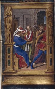 ピラトはろくでなしの手紙から手を洗う、1490～1510年頃 作： Jean Poyet