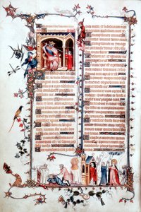 ベルヴィルブレヴィアリー1323-1326のページ 作： Jean Pucelle