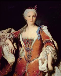131 0795087/2 エリザベス・ファルネーゼ (1692-1766) スペイン王フィリップ 5 世の 2 番目の妻の肖像 (キャンバスに油彩)