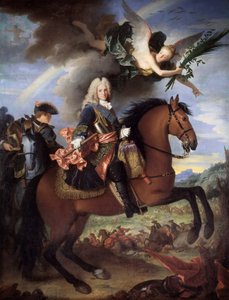 フィリップV 1683-1746、スペイン国王、1723年の乗馬の肖像画。