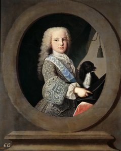 スペインのルイスアントニオハイメ1727-1785、枢機卿インファンテ、1731年。