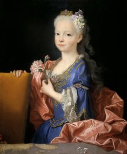 スペインのマリアナビクトリア1718〜1781年、1725年。 作： Jean Ranc