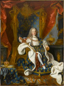 1719 年 9 歳のフランス王ルイ 15 世 (1710 ～ 1774 年) の肖像画。 作： Jean Ranc
