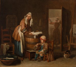 洗濯をする女性 (The Washerwoman) 作： Jean Baptiste Simeon Chardin