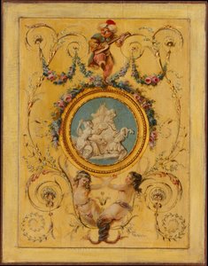 1781年、ヴェルサイユ宮殿のアルトワ伯爵のトルコ式キャビネットの扉パネル。