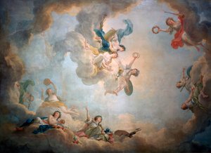 マリーアントワネットのプレイルームの天井、フォンテーヌブロー城、c1763-1811。