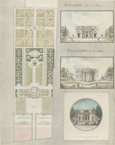 ムレの家と庭のためのプロジェクト。 ギマール 作： Jean Testard and Charles Philippe Campion de Tersan