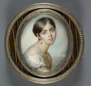 白の若い女性の肖像、1805年。 作： Jean Urbain Guerin