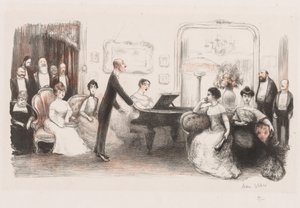 ブルジョワ夜、1907年。 作： Jean Veber