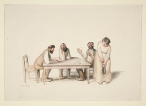 ひげを生やした 3 人の男性 作： Jean Veber