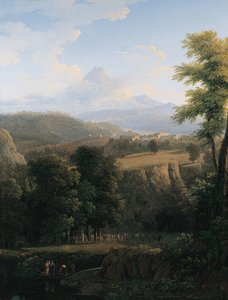 広大な風景の中の儀式行列 作： Jean Victor Bertin