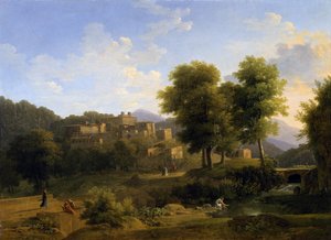 サビーネの丘の町の眺め、1814年