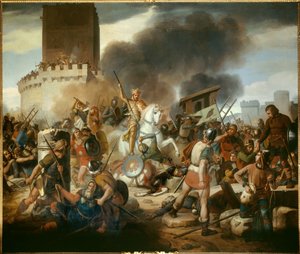886年にノルマン人からパリを守ったエウデス（オドン）伯爵（860〜898）、ヴィクトル・シュネッツ（1787〜1870）作画 作： Jean Victor Schnetz