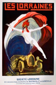 「Les Lorraines」、ロレーヌ協会のポスター、1925 年 作： Jean Villemot