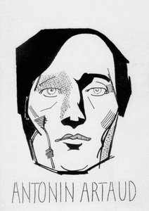 アントナン・アルトー（リトグラフ） 作： Jean de Bosschere