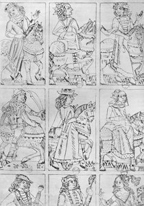 「15世紀のリヨンのトランプ」、1903年 作： Jean de Dale