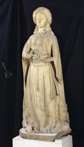聖スザンヌ、シャトーデデュックドブルボン、シャンテル、1500-03年頃（石灰岩） 作： Jean fl.c.1465 c.1516 Guilhomet