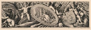 フリーズ: Trophies of Arms and Putti 作： Jean le Pautre