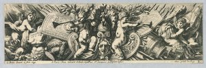 フリーズ: Trophies of Arms and Putti 作： Jean le Pautre
