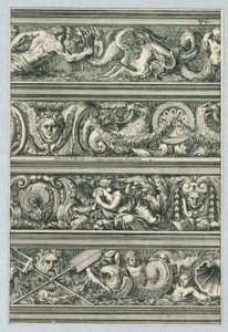 Frises pour les architraves, cornices, et autres ornements d