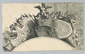 Trophy of Arms (ハンガーの上の腕のトロフィー) 作： Jean le Pautre