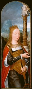 聖カタリナ 1520年頃（油彩・パネル） 作： Jean the Elder Bellegambe
