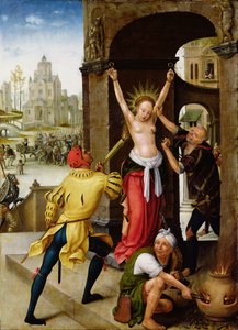 聖バーバラの殉教、1528年 作： Jean the Elder Bellegambe