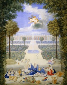 フランス、ヴェルサイユ宮殿、大トリアノンの花壇、ジャン・コテル作 作： Jean the Younger Cotelle