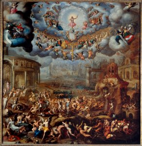 最後の審判 息子ジャン・クーサン（1522-1594）の絵画 16世紀 日1,45x1,42 m 作： Jean the Younger Cousin