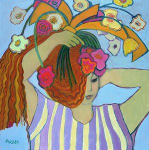 彼女の髪の花2003-04（キャンバスにアクリル）
