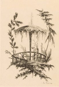 風景の中の中国の噴水 作： Jeanne Deny