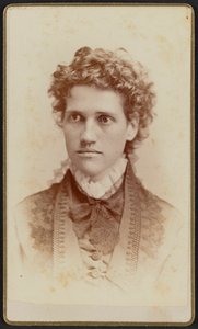 ミス・ジュリア・J・トーマスのカルト・ド・ビジットの肖像画。 1875年。 作： Jefferson Beardsley
