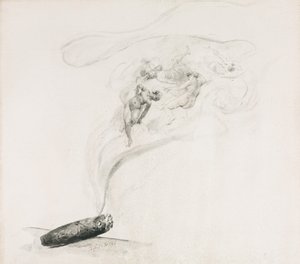 イン・ザ・スモーク 作： Jehan Georges Vibert