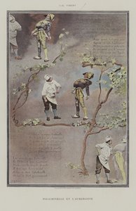 ポリチネルと宿屋 作： Jehan Georges Vibert