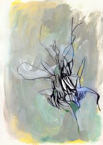 抽象的な植物の開花 作： 