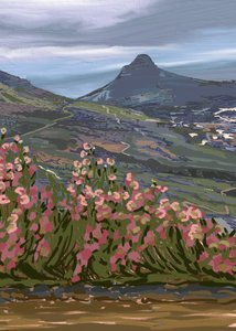 風光明媚な山々の花 作： Jenna Alheit