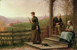 愛の若い夢 作： Jennie Augusta Brownscombe