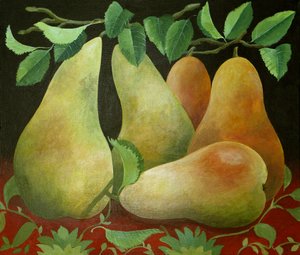 梨、2014年（キャンバスにアクリル画）