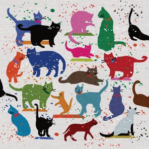 猫の愛、2022年（ミクストメディア）