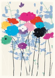 色とりどりの牧草地（スタンダード）、2015年（ミクストメディア） 作： Jenny Frean