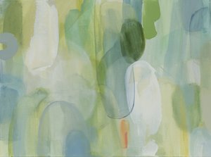 緑と青の抽象画