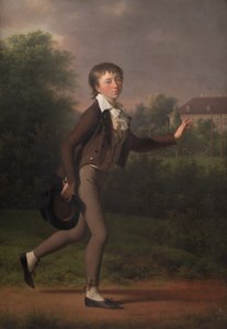 A Running Boy. Marcus Holst von Schmidten   1271833   ja       japanese Successfully Translated  Original: Titmouse and Camellias right, Sparrow and Wild Roses center, and Black-naped Oriol..., ca. 1833. Translat: Titmouse and Camellias right, Sparrow and  作： Jens Juel