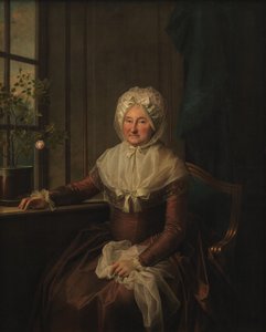 伯爵夫人アンナ・ヨアヒマ・ダネスキオールド・ラウルヴィーゲン、旧姓アーレフェルト 作： Jens Juel