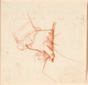 男性の右手が脇に置かれている 作： Jens Juel