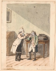 P.A.のシーン。 ハイベルクの「De Vonner og de Vanner」。 作： Jens Juel