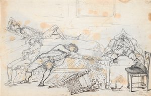 スイスのモン・サレーヴでの飲み会後の様子 作： Jens Juel